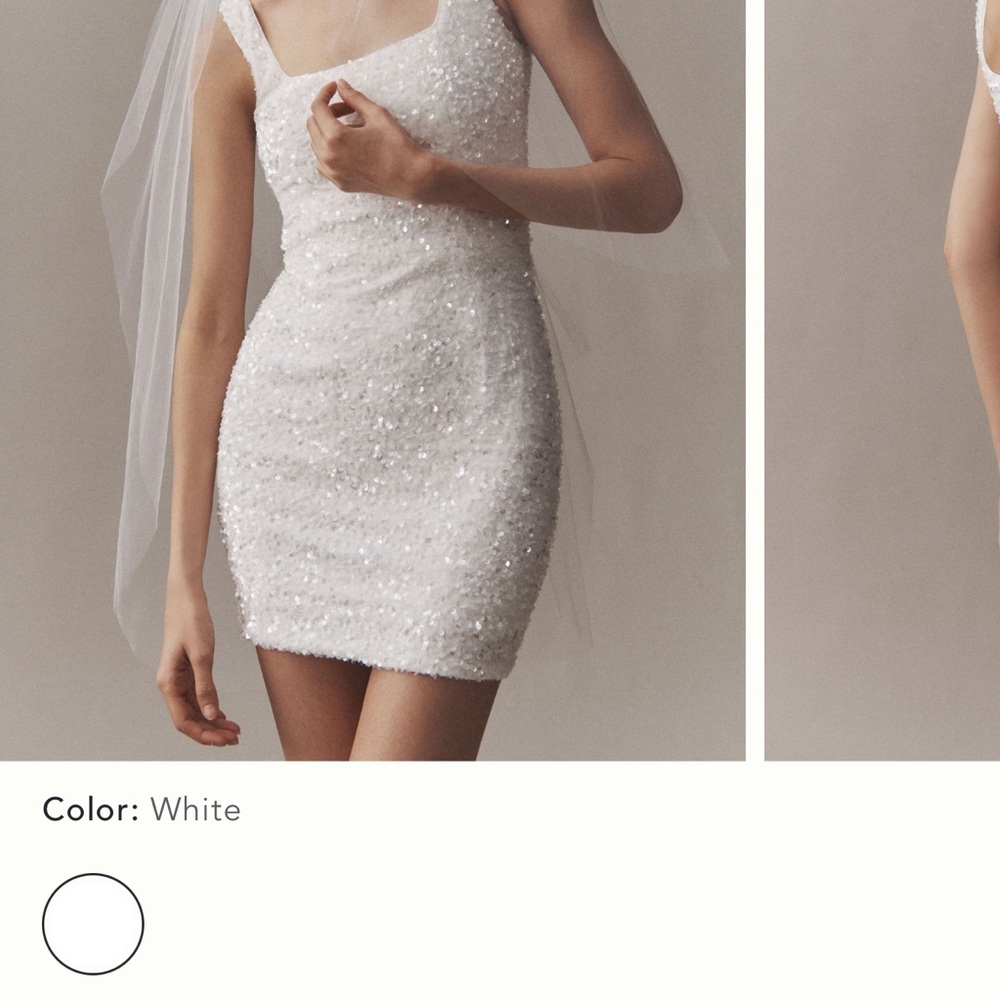 Helsi Rory White Sequin Dress